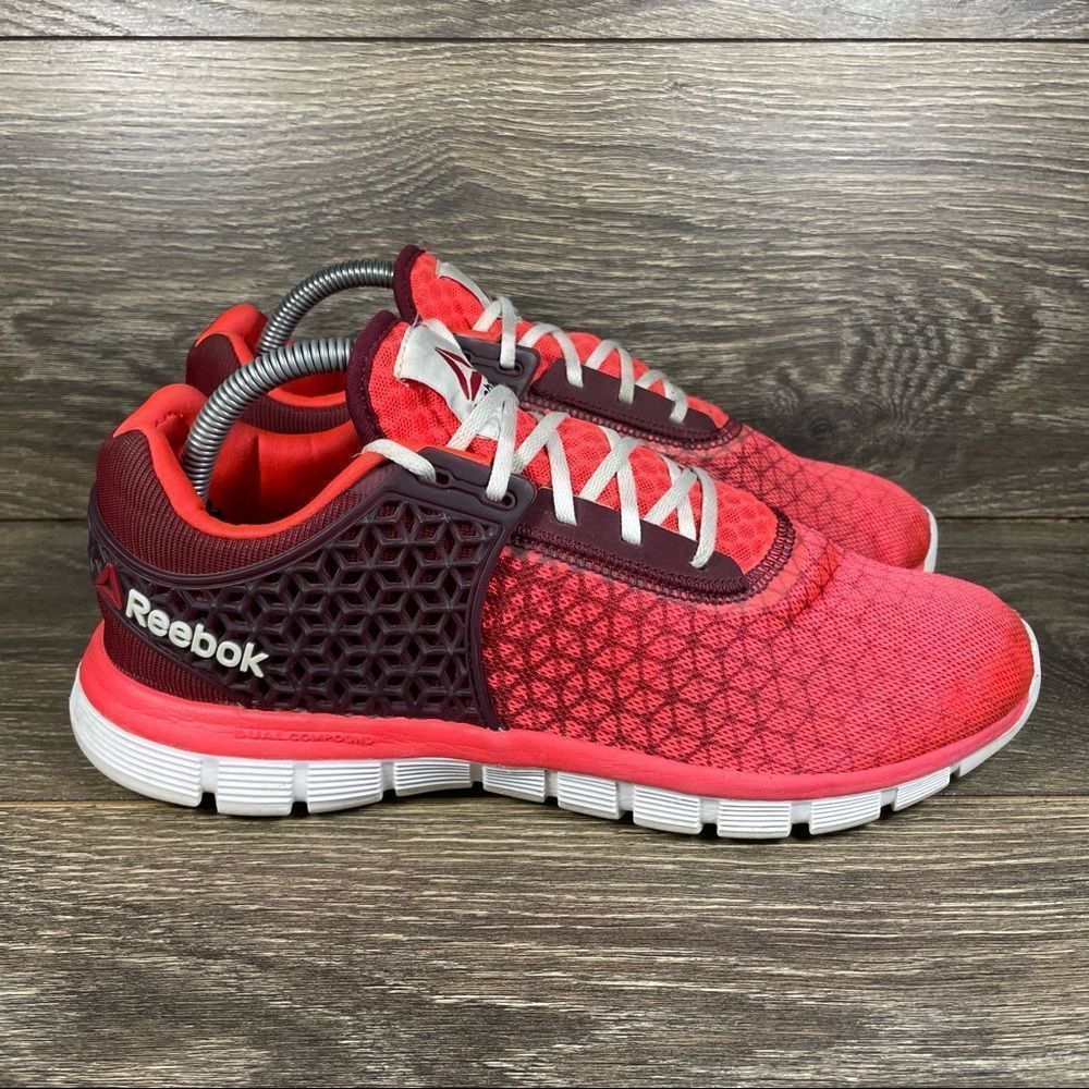 Reebok Z Dual Rush 2.0 Pink Red Running Shoes (M49541) Women's 9.5